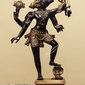 Brass God Varah Goddess Laxmi Statue - Vishnu Incarnation Idol - Varah Avtar God Figurine - Boar Head God Sculpture - Lakshmi Varaha Deity