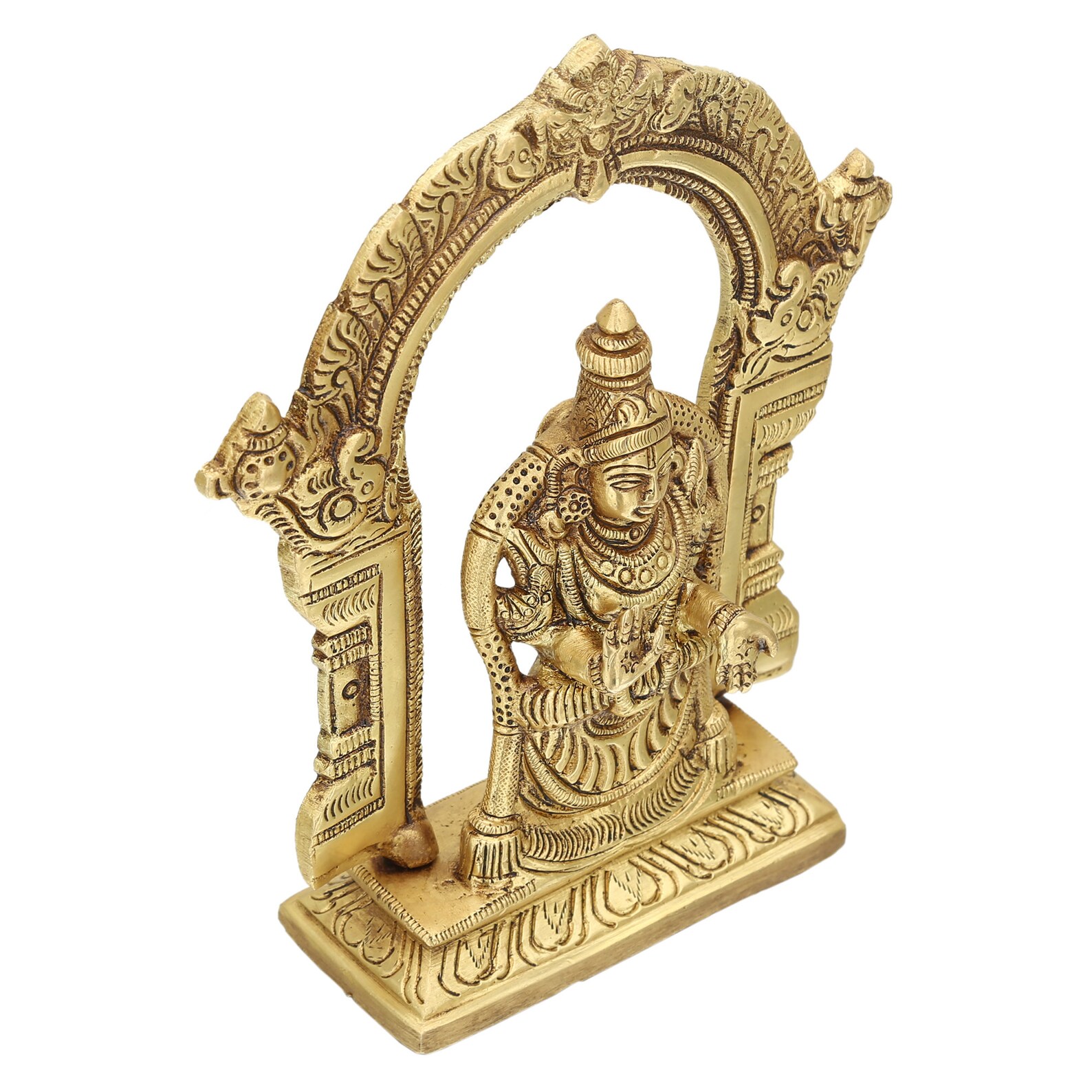 Brass Maa Padmavati Devi Statue Blessing Ma Lakshmi Etsy