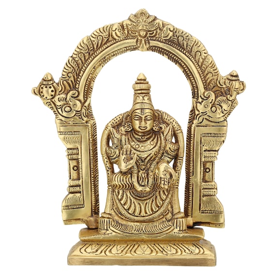 Brass Maa Padmavati Devi Statue Blessing Ma Lakshmi Etsy
