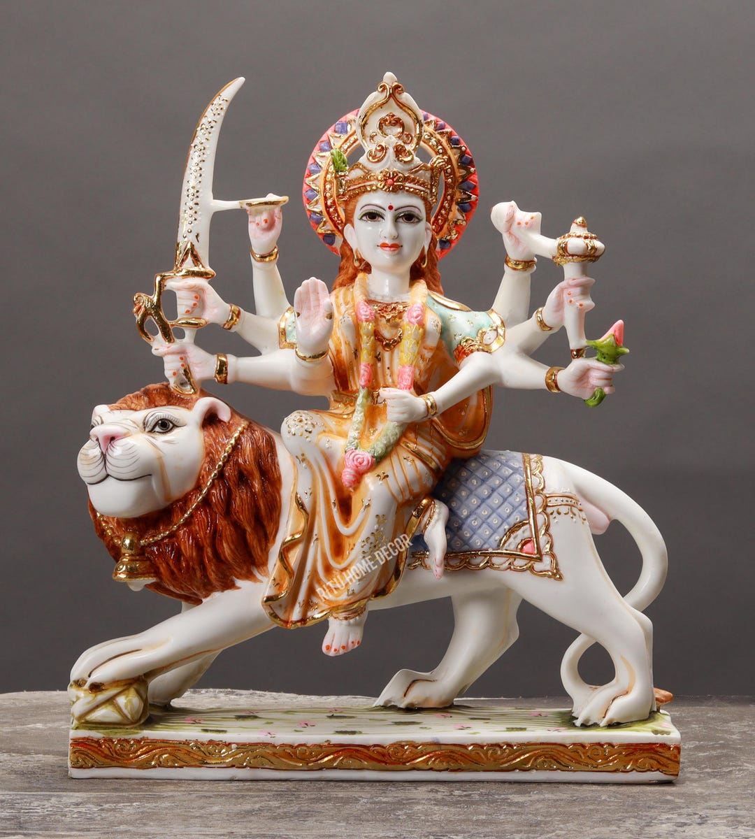 Maa Durga 15 Statue Maa Jagdamba Idol Lion Mount Adi Shakti Statue Maa Durga 15 Statue Maa Jagdamba Idol Lion Mount Adi Shakti Statue
