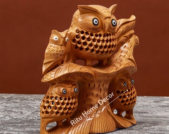 木製フクロウ彫刻 2体セット il_340x270.5904009541_c6g9.jpg