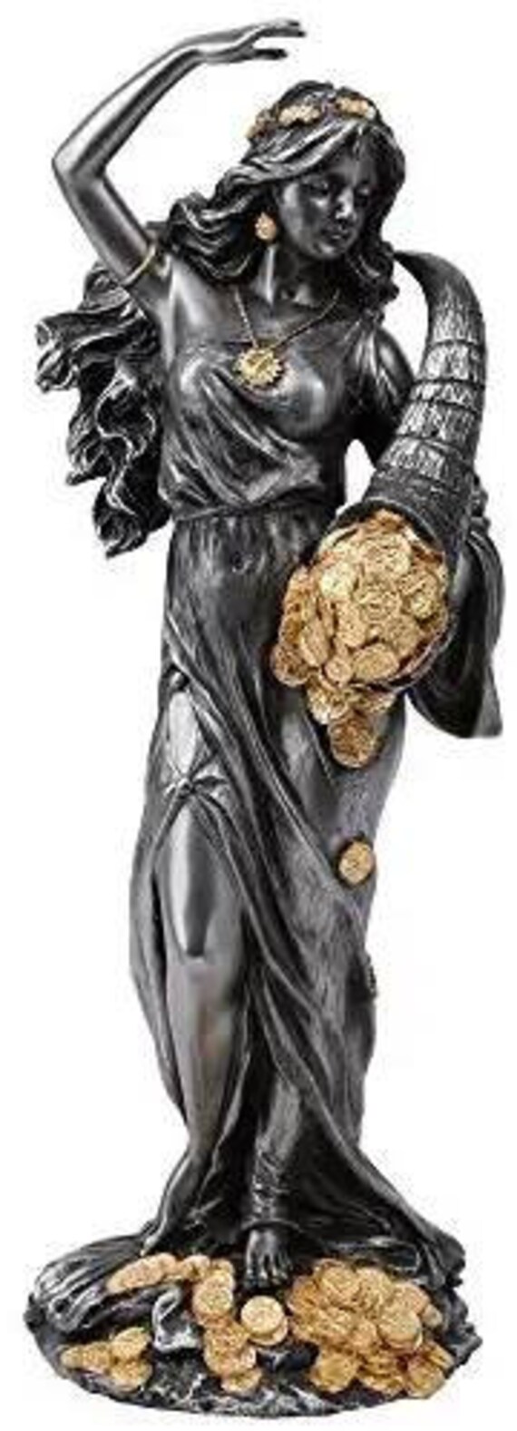 Egyptian Goddess Of Wealth Polyresin Sculpture For Home Decor Etsy