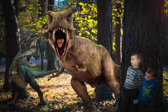 harry and the dinosaurs play hide and seek