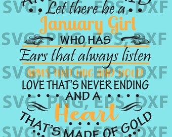 Download January birthday svg | Etsy