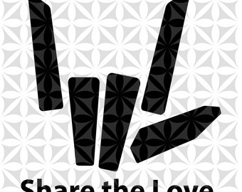 Download Share the love | Etsy