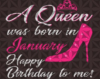 Download January birthday svg | Etsy