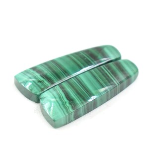 Natürliche Malachit Paar Cabochon, Afrikanische Malachit Paar Edelstein, Malachit Kristall, Designer Paar für die Ohrring Herstellung