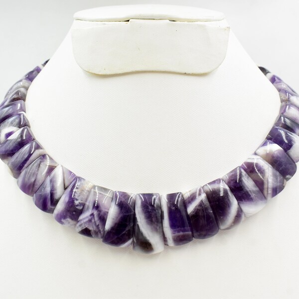 Necklace,Amethyst Necklace,Beaded Necklace,Collar Necklace,Gift For Girlfriend,Bib Necklace,Chunky Necklace,Gift For Mom,Gift For Her,Gift.