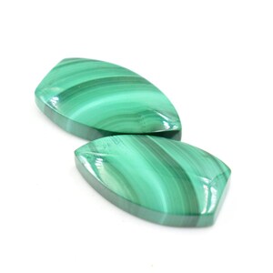 Natürliche Malachit Paar Cabochon, Afrikanische Malachit Paar Edelstein, Malachit Kristall, Designer Paar für die Ohrring Herstellung