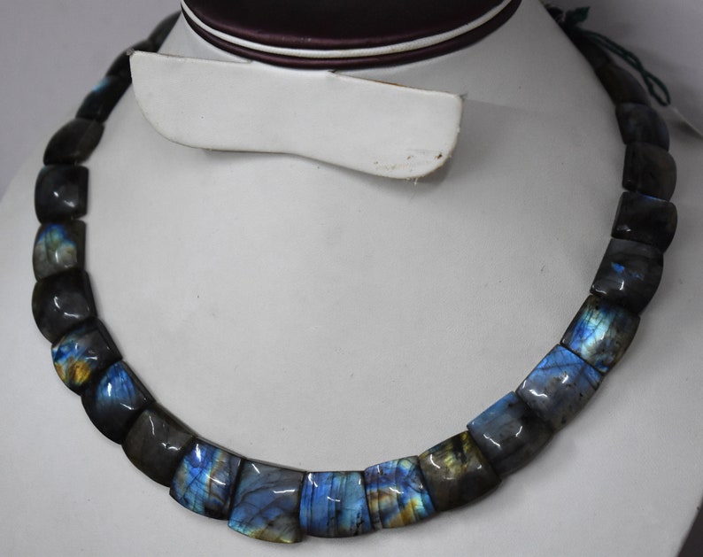 For Mother/'s Day Gift,Natural Labradorite Necklace,,Labradorite handmade Necklace,Faceted Labradorite necklace,Blue Labradorite Necklace