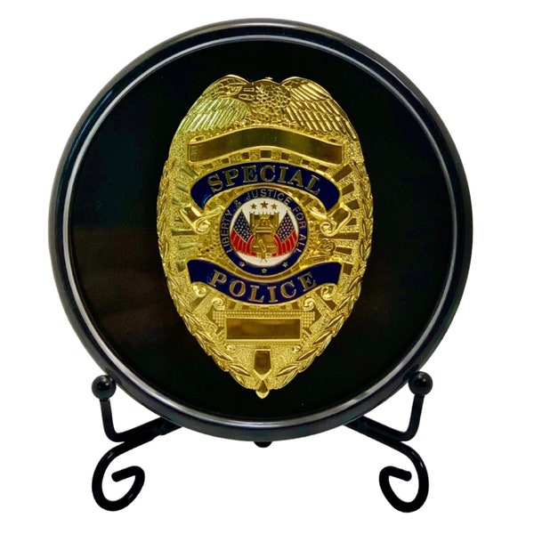Law Enforcement Badge Display Case Etsy