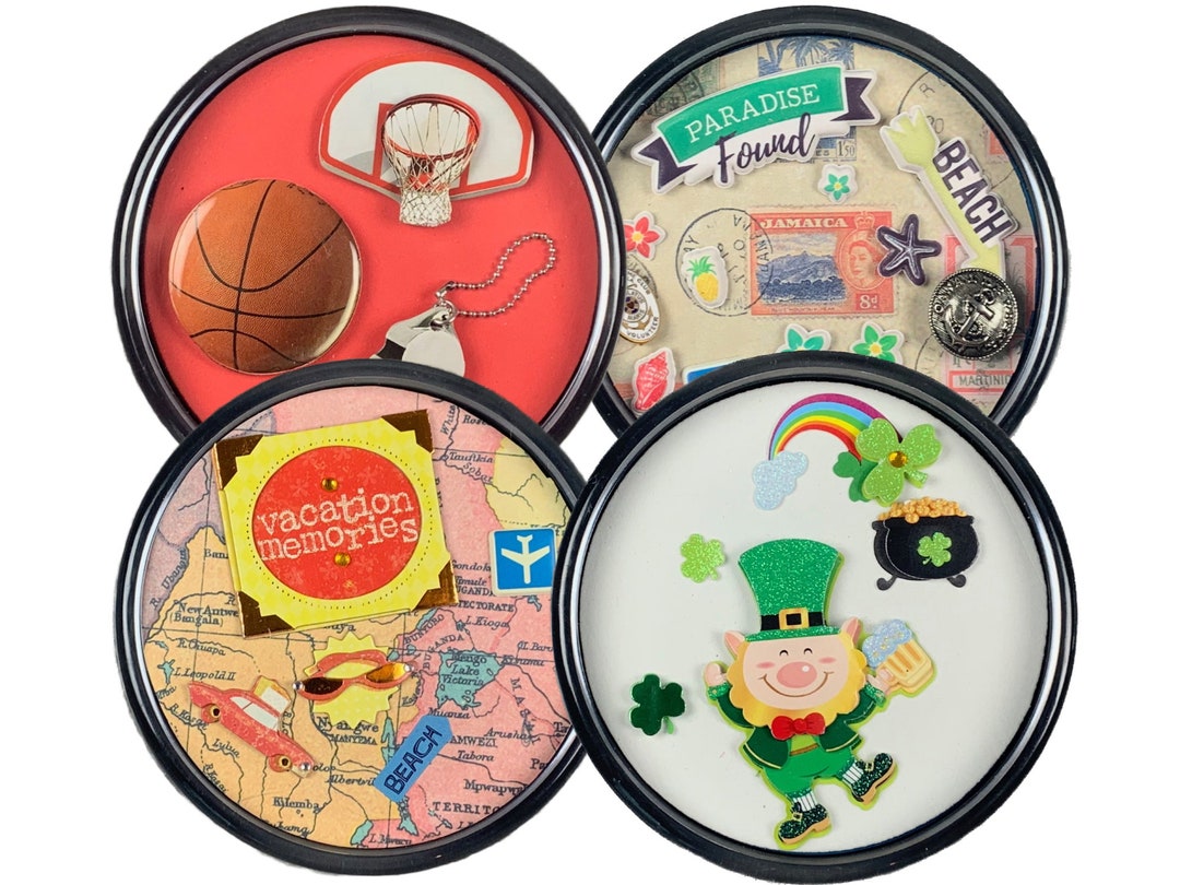 Make Your Own Coasters 4 Custom Coaster Making Kit 4 Pack Etsy