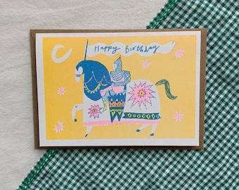Risograph Greetings Cards - A6 Greeting Card