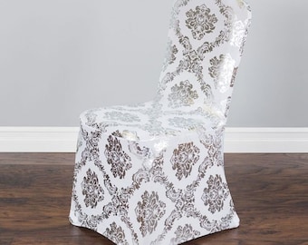 Damask Chair Cover, Damask Dining Chair Covers Uk