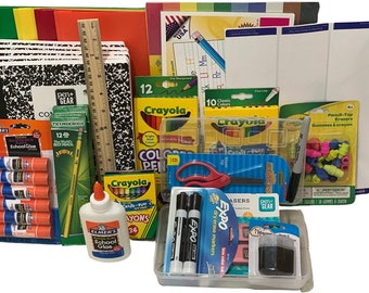 Back to School Supplies, Back to School Supply Box Grades K-5, Back to  School Bundle 19 Items Elementary School Supplies Bundle, 