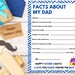 Fathers Day Printable About My Dad Digital Print Fill in - Etsy