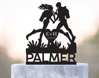 Wedding Cake Topper, Scuba Diving Cake Topper, Custom Diving Cake Topper, Couple Cake  Topper, Acrylic Cake Topper, Wedding Gift, a210