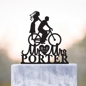 Tandem bicycle cake topper,bicycle for two cake topper,Bicycle wedding cake topper,Bicycle couple cake topper,Bicycle lovers topper,a102