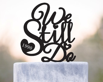 50th anniversary cake topper