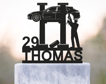 Auto Mechanic Cake Topper - Etsy