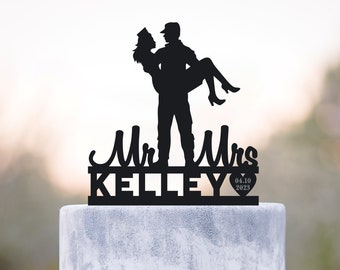 Army Military Wedding Nurse Cake Topper, Infirmière et soldat Wedding Cake Topper, Militaire et mariée Wedding Cake Topper Personnalisé, a564