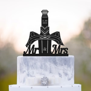 Medieval sword wedding cake topper Mr and Mrs,master sword wedding cake topper,Viking themed sword cake topper,Excalibur sword topper,a575