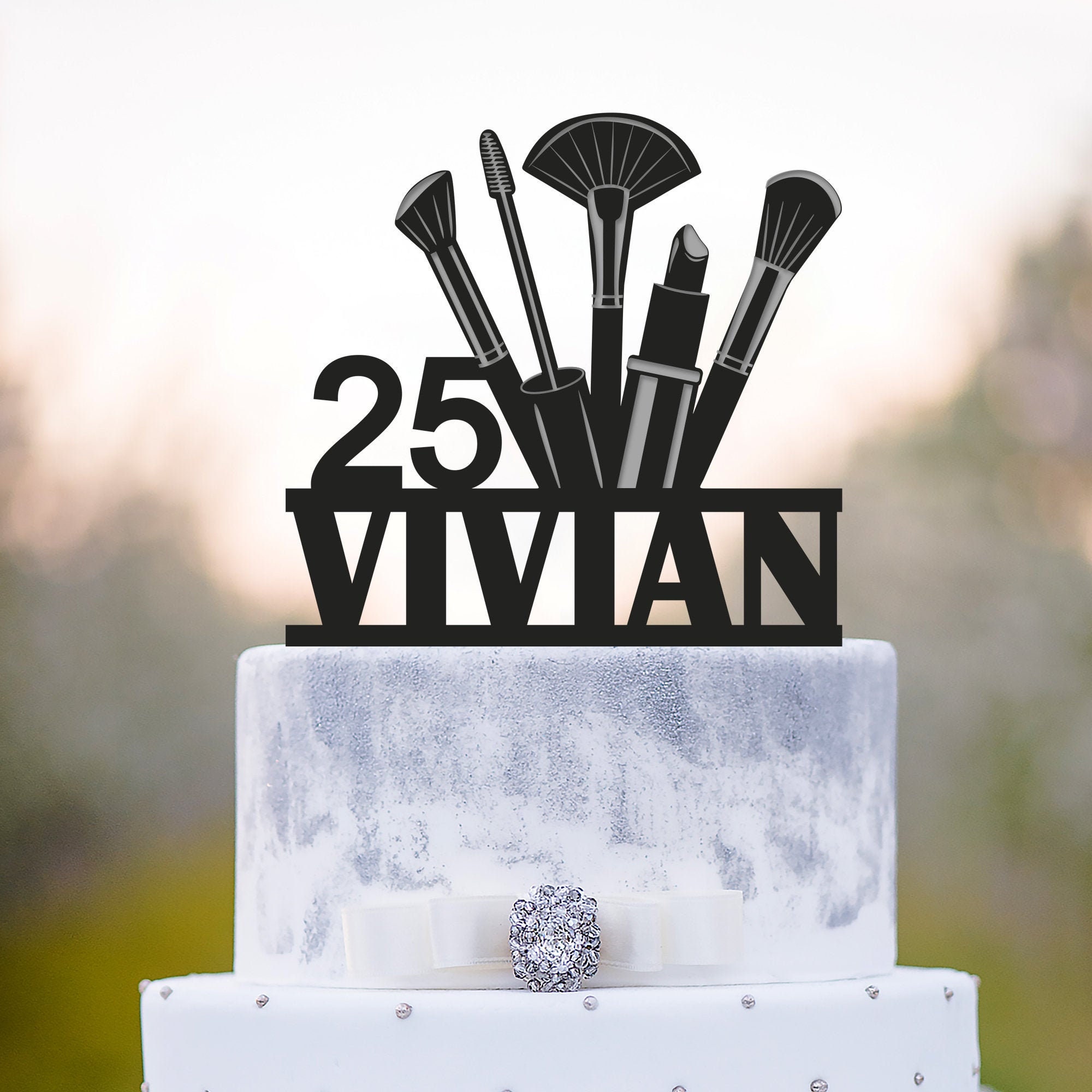 Paper & Party Supplies Party Décor mua cake topper mua birthday cake