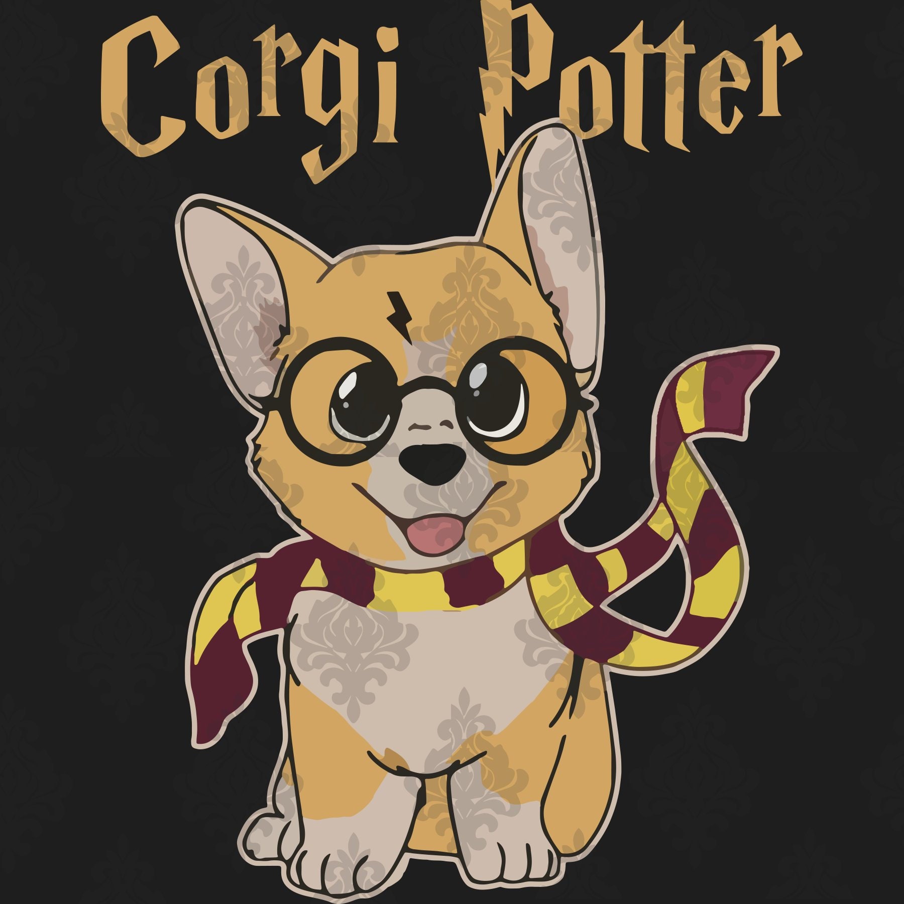 Download Corgi Potter svg harry potter svghogwarts svgharry | Etsy