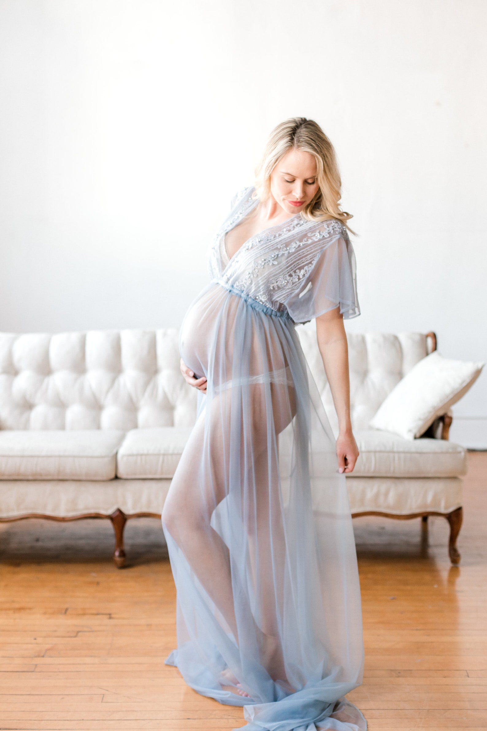BEADED MATERNITY ROBE for maternity photo shoot boudoir photo Etsy