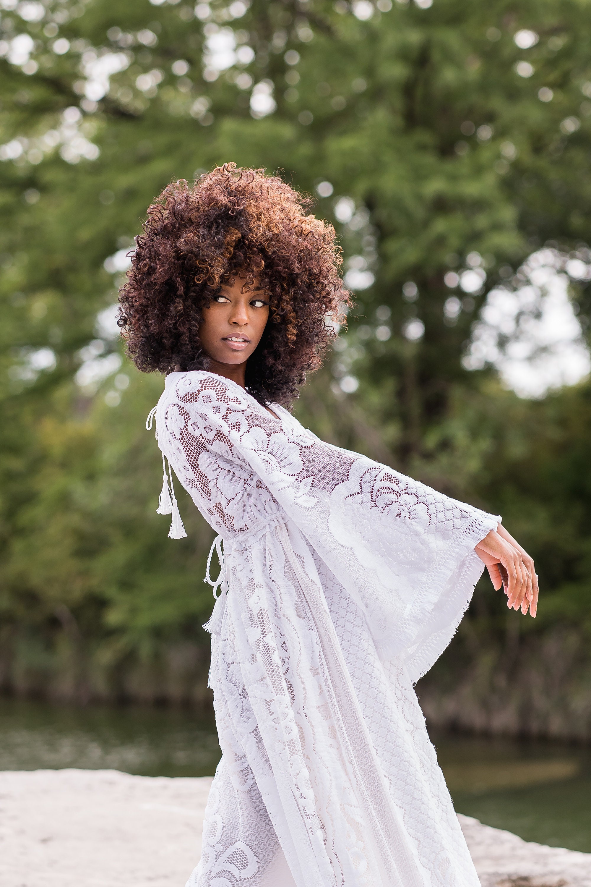 bohemian elopement dress