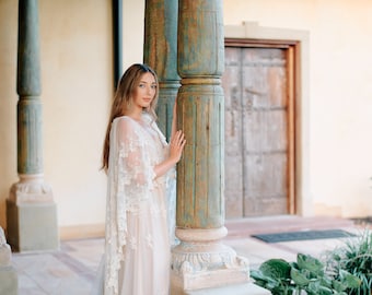 VINTAGE BOHO WEDDING dress, "The Montana" wedding gown, beach wedding dress, Elopement Bridal Dress, Elopement wedding gown Maternity dress,