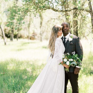 Boho Wedding Dress, Elopement Dress, The "Amara Dress", Lace Bohemian Dress, Handmade Wedding Gown, Maternity Dress, Lace Bridal Gown