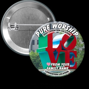 2025 Pure Worship Special Convention Philadelphia Love Statue Translation and Free Personalization