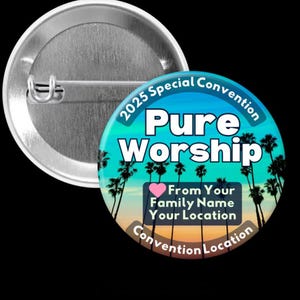 2025 Pure Worship Special Convention California Palm Tree Free Personalization Free Translation