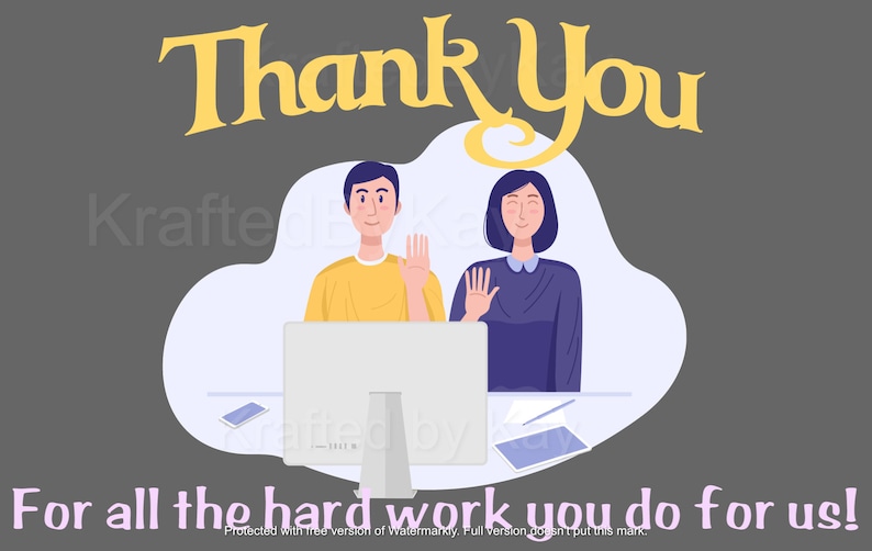 JW Zoom Meeting Greeting Card Circuit Overseer Visit Thank you | Etsy