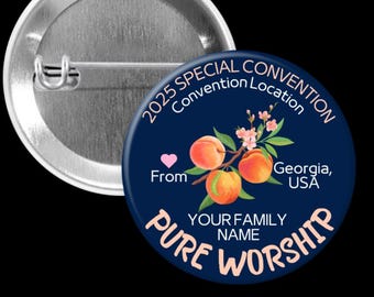 2025 Pure Worship Special Convention Atlanta Georgia Peach Translation and Free Personalization