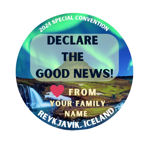 2024 Declare the Good News Special Convention Iceland Northern Lights Free Personalization Free Translation to spanish