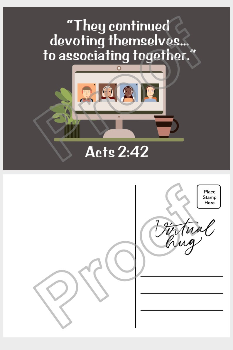 JW Postcards Social Distancing Zoom Meetings Pandemic Gifts Etsy