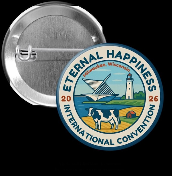 2026 International Convention Eternal Happiness Pin Button