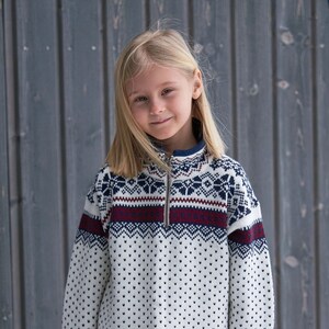 Pure Wool Kids Sweater, Nordic Sweater For Kids
