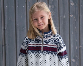 Pure Wool Kids Sweater, Nordic Sweater For Kids