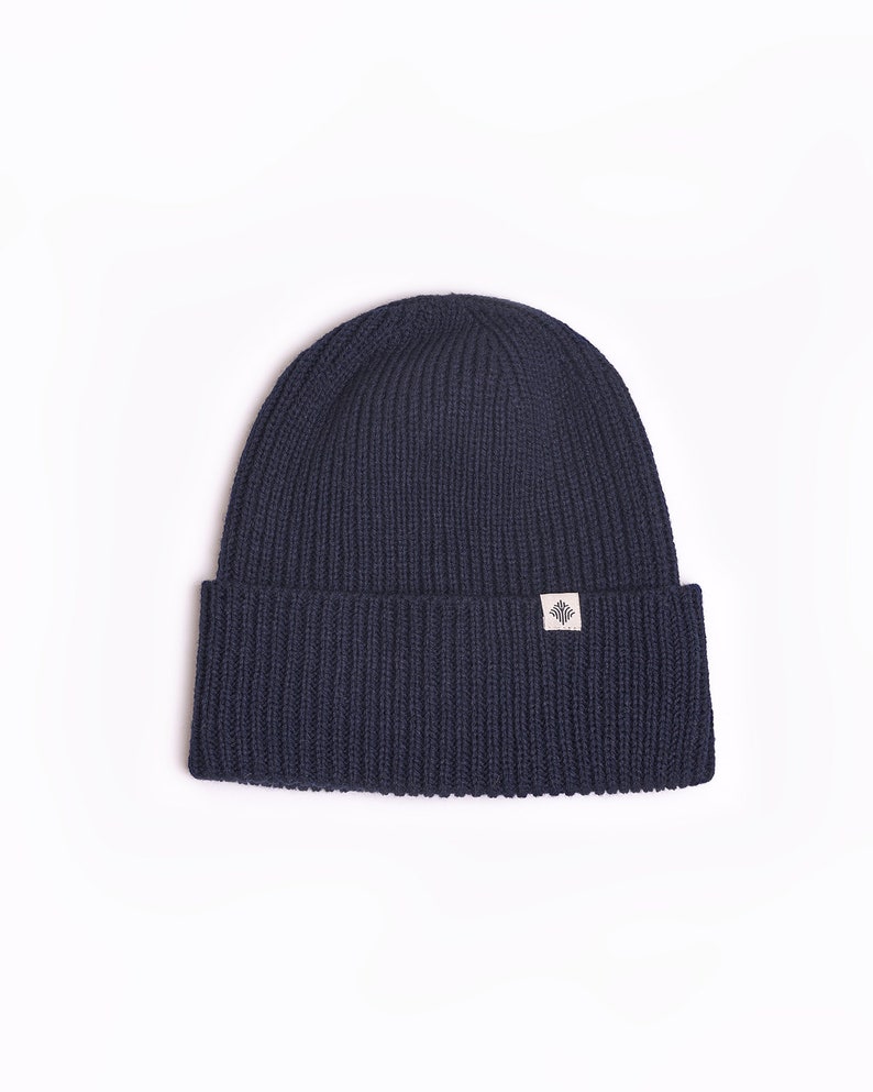 Knitted Hat, Wool Hat, Winter beanie Dark Blue