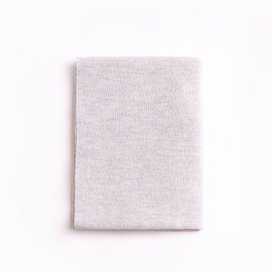 Merino Wool Scarf, Knitted Soft Scarf Light grey