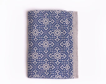 Bufanda de lino y viscosa: diseño tradicional, unisex