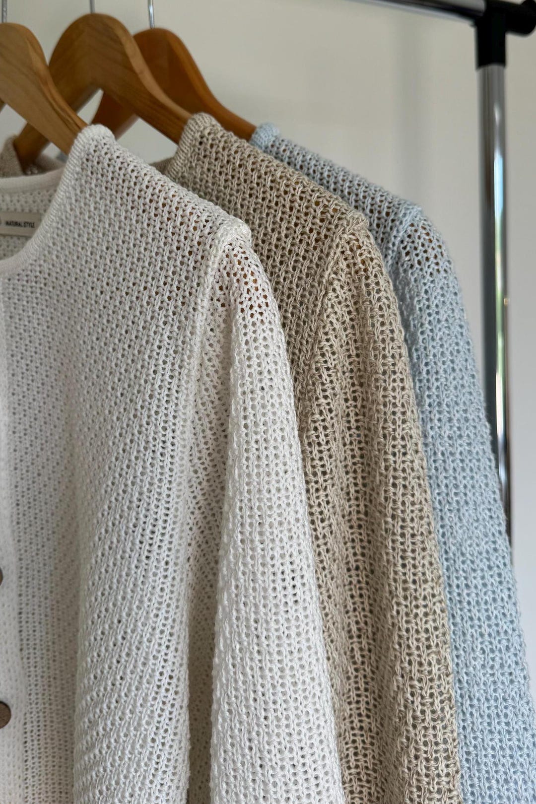 Sole 100% Linen Cardigan White