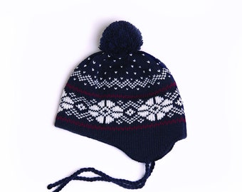 Nordic Wool Kid's Hat, Knit Kid's Beanie