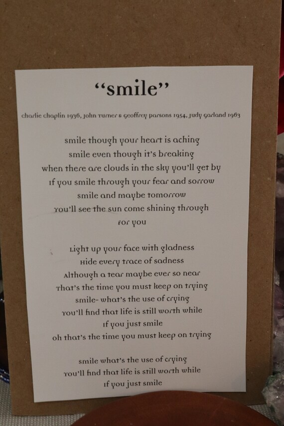 Smile Though Your Heart Is Aching Lyrics