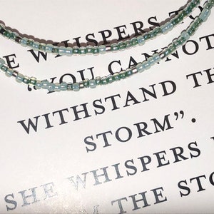 I am the Storm in Morse Code Wrap Bracelet