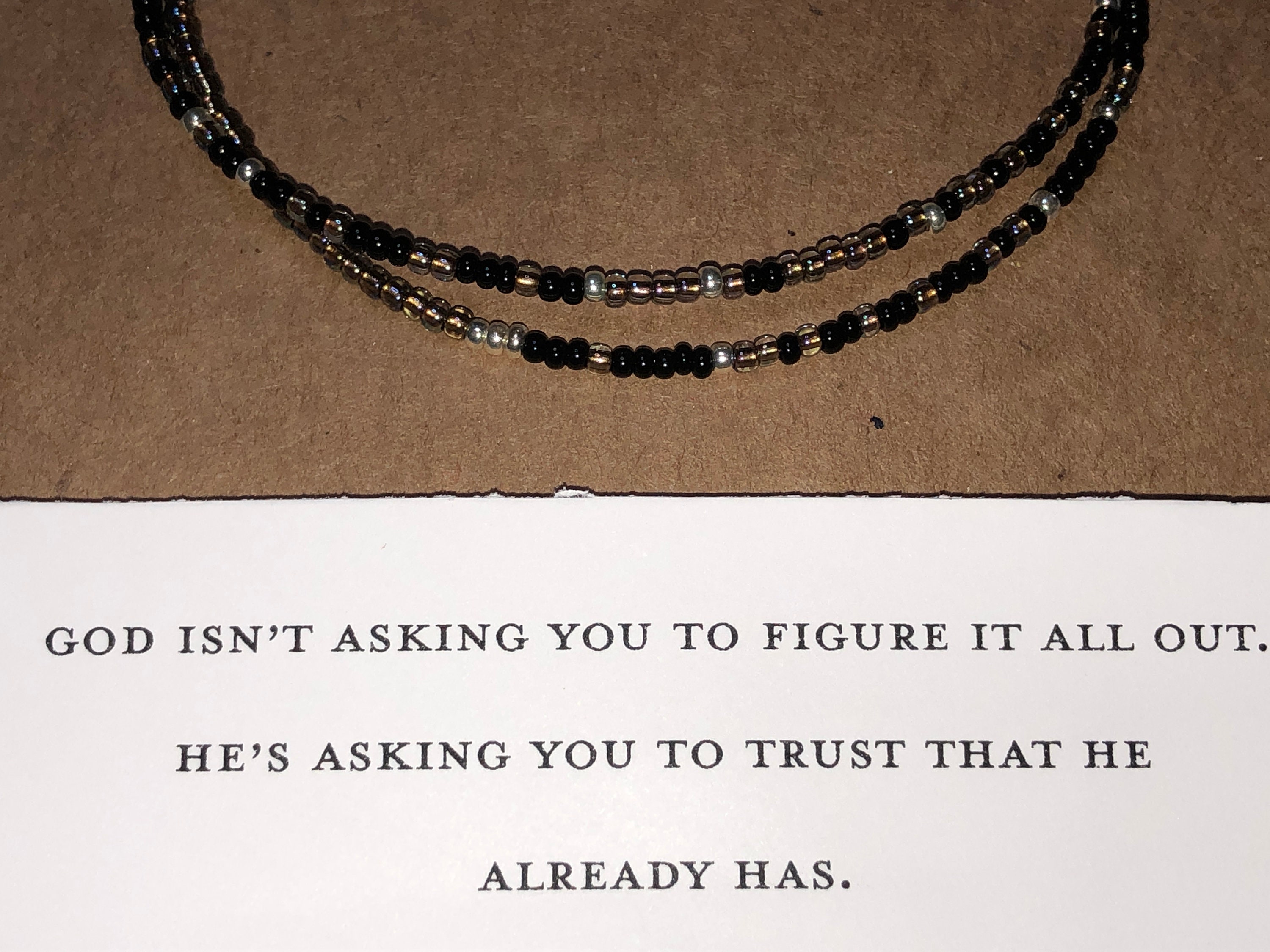 Trusting God Morse Code Double Wrap Bracelet | Etsy