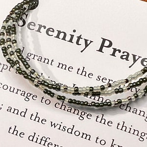 Serenity Prayer Morse Code Wrap Bracelet